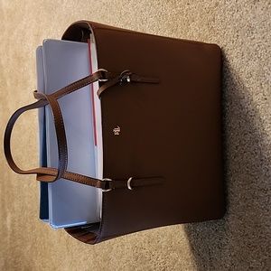 Ralph Lauren tote brown leather